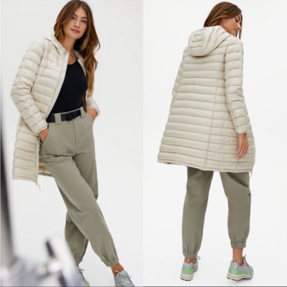 Aritzia Tna Botanie Long Puffer Jacket Gem